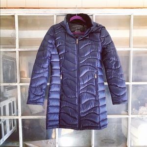 ANDREW MARC DOWN COAT BLUE